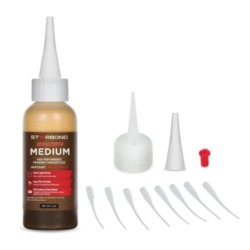 Starbond BROWN Medium CA superglue - 2oz